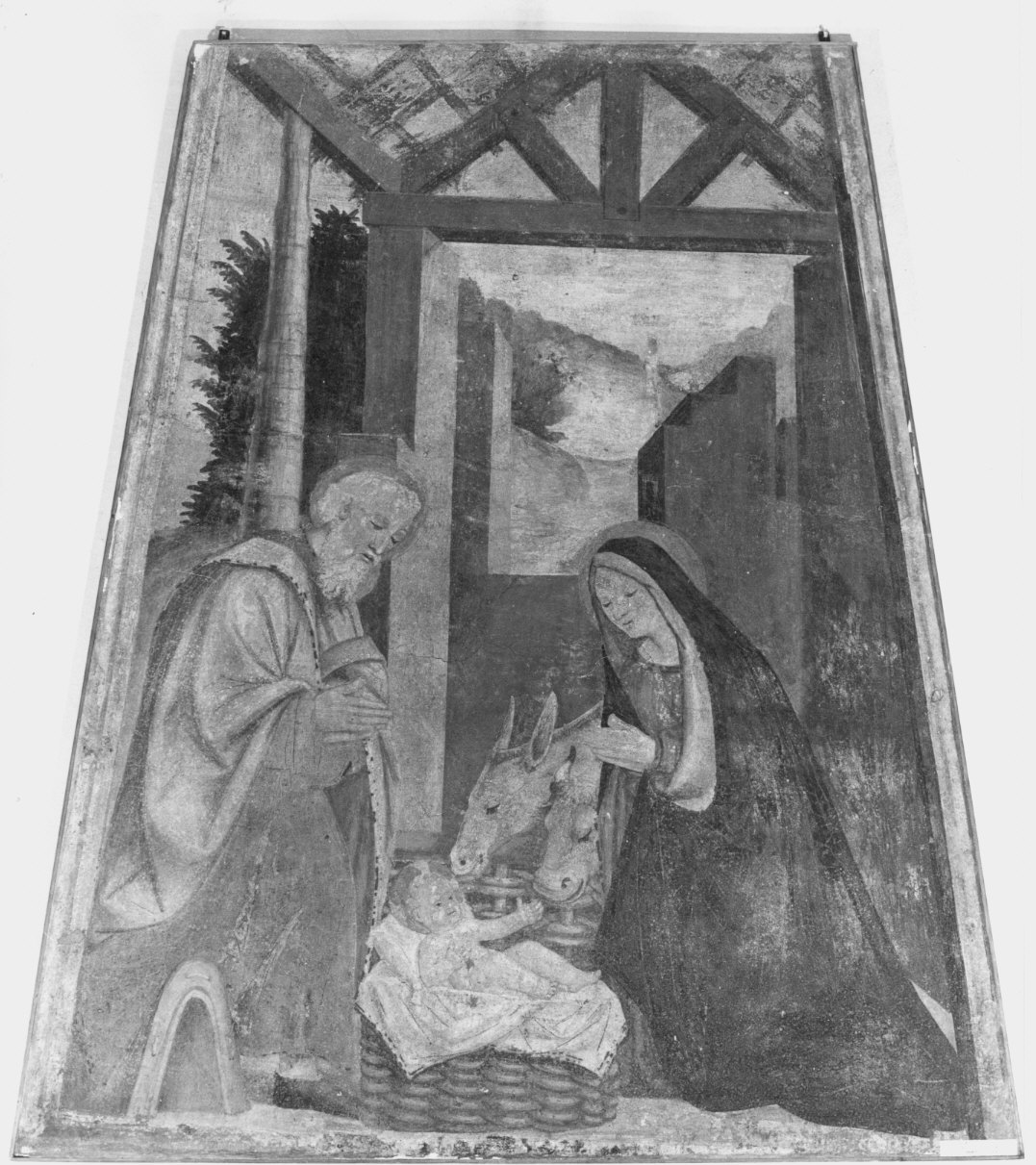 natività di Gesù (dipinto) - ambito lombardo (sec. XVI)