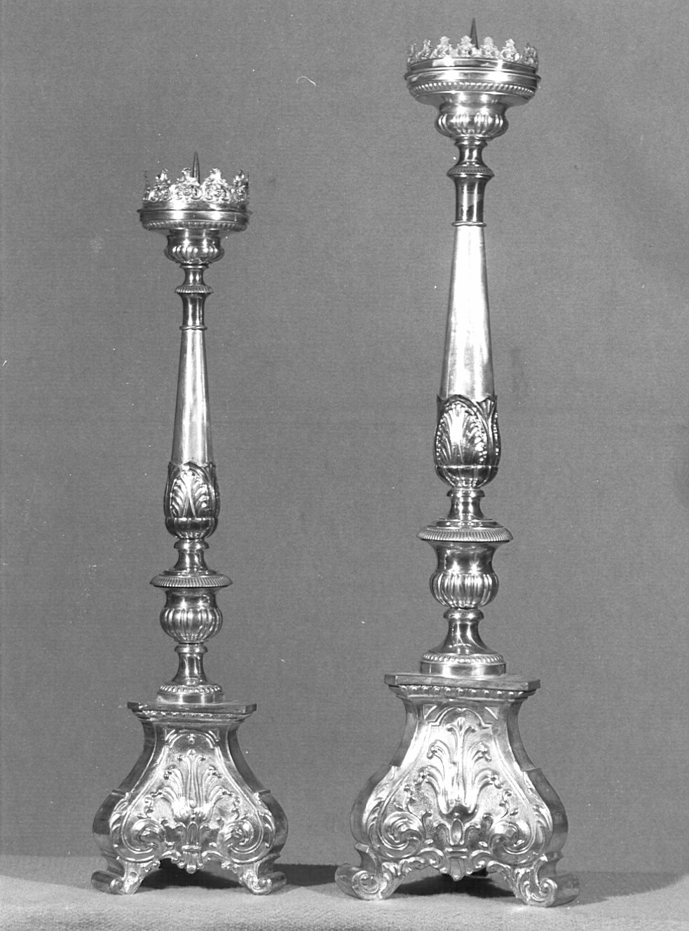 candelabro, serie - bottega lombarda (sec. XIX)