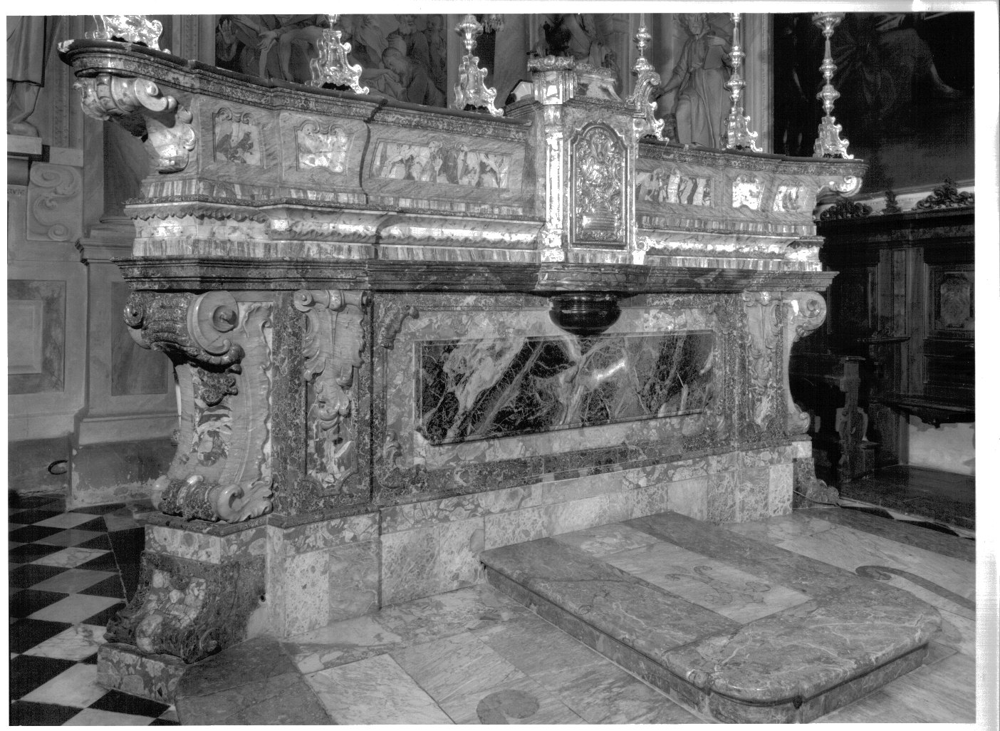 altare, complesso decorativo - ambito lombardo (sec. XVIII)
