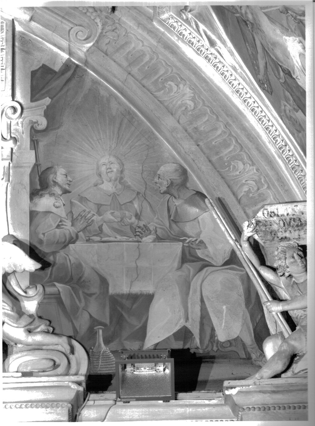 storie della passione di Cristo (dipinto murale, elemento d'insieme) di Pozzo Giovan Battista (cerchia) (fine sec. XVII)