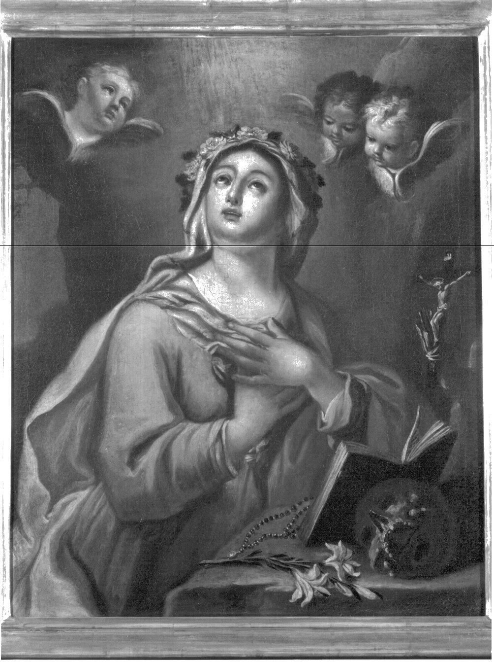 Santa Rosalia (dipinto, opera isolata) - ambito lombardo (ultimo quarto sec. XVII)