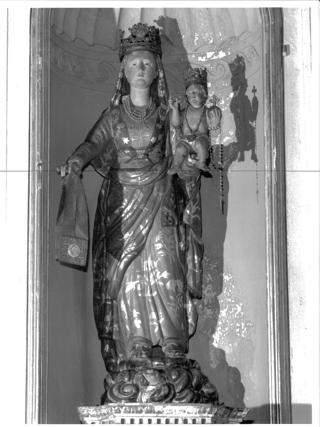 Madonna del Carmelo (statua, opera isolata) - ambito lombardo (seconda metà sec. XVII)