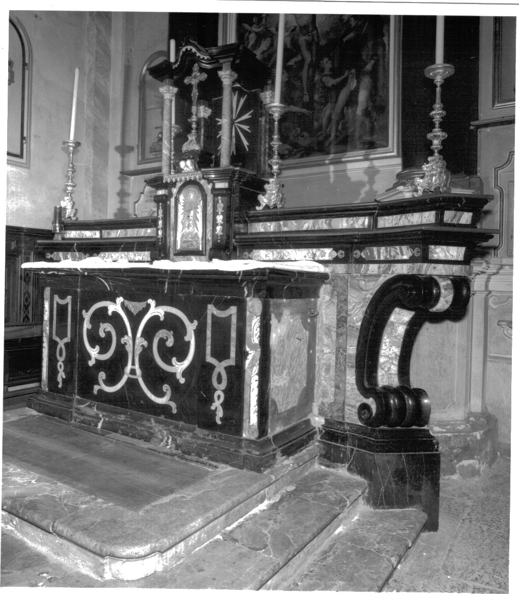altare maggiore, complesso decorativo - ambito lombardo (seconda metà sec. XVIII)