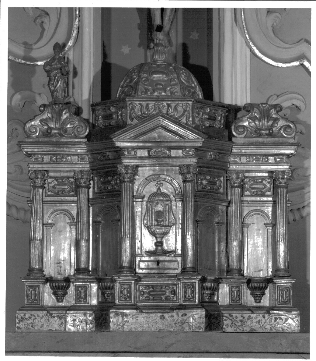 tabernacolo - a tempietto, opera isolata - ambito lombardo (prima metà sec. XVIII)