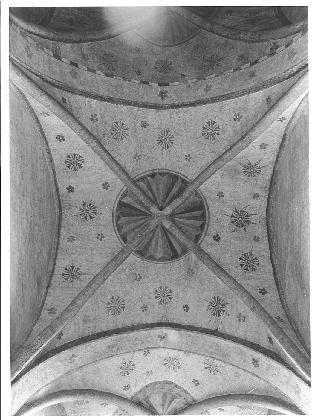 motivi decorativi (dipinto murale, opera isolata) - ambito lombardo (sec. XIV)