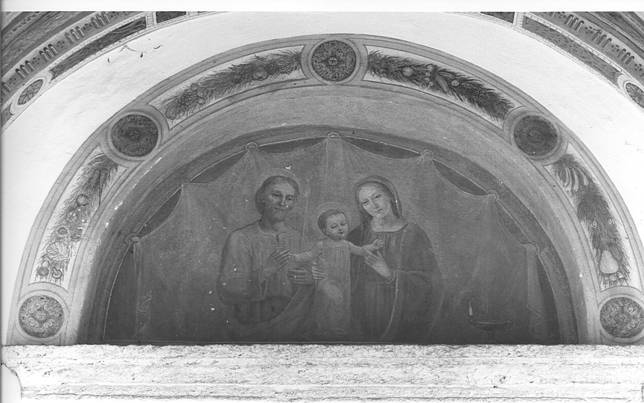 Sacra Famiglia (dipinto murale, opera isolata) - ambito lombardo (prima metà sec. XX)