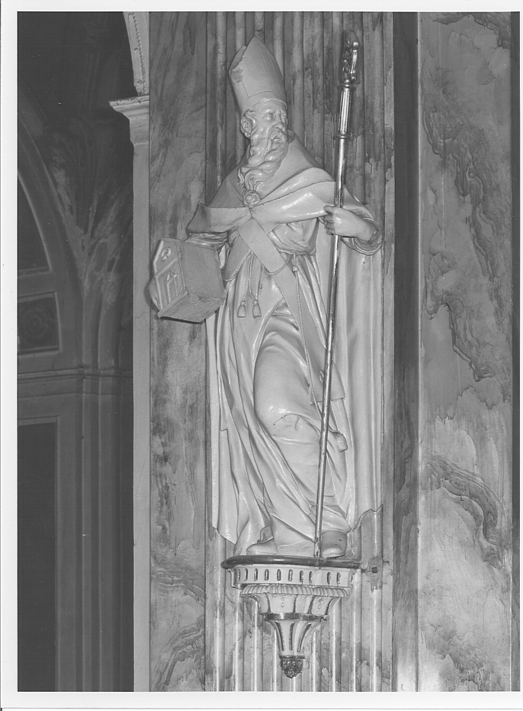Sant'Agostino (statua) - bottega lombarda (sec. XVIII)