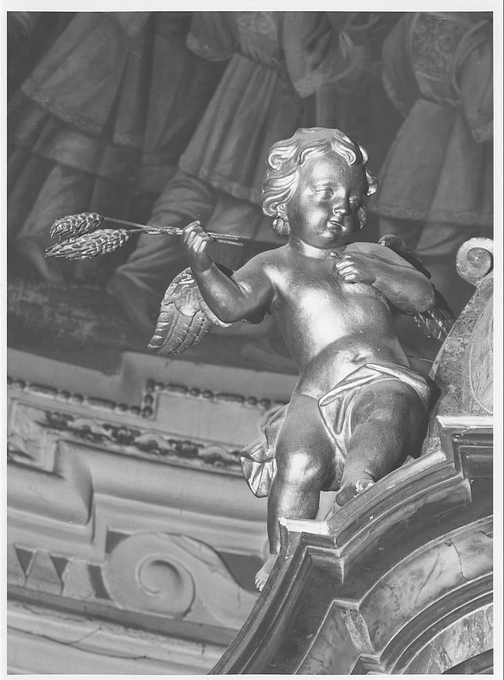 putto (statua) - bottega lombarda (fine sec. XVIII)