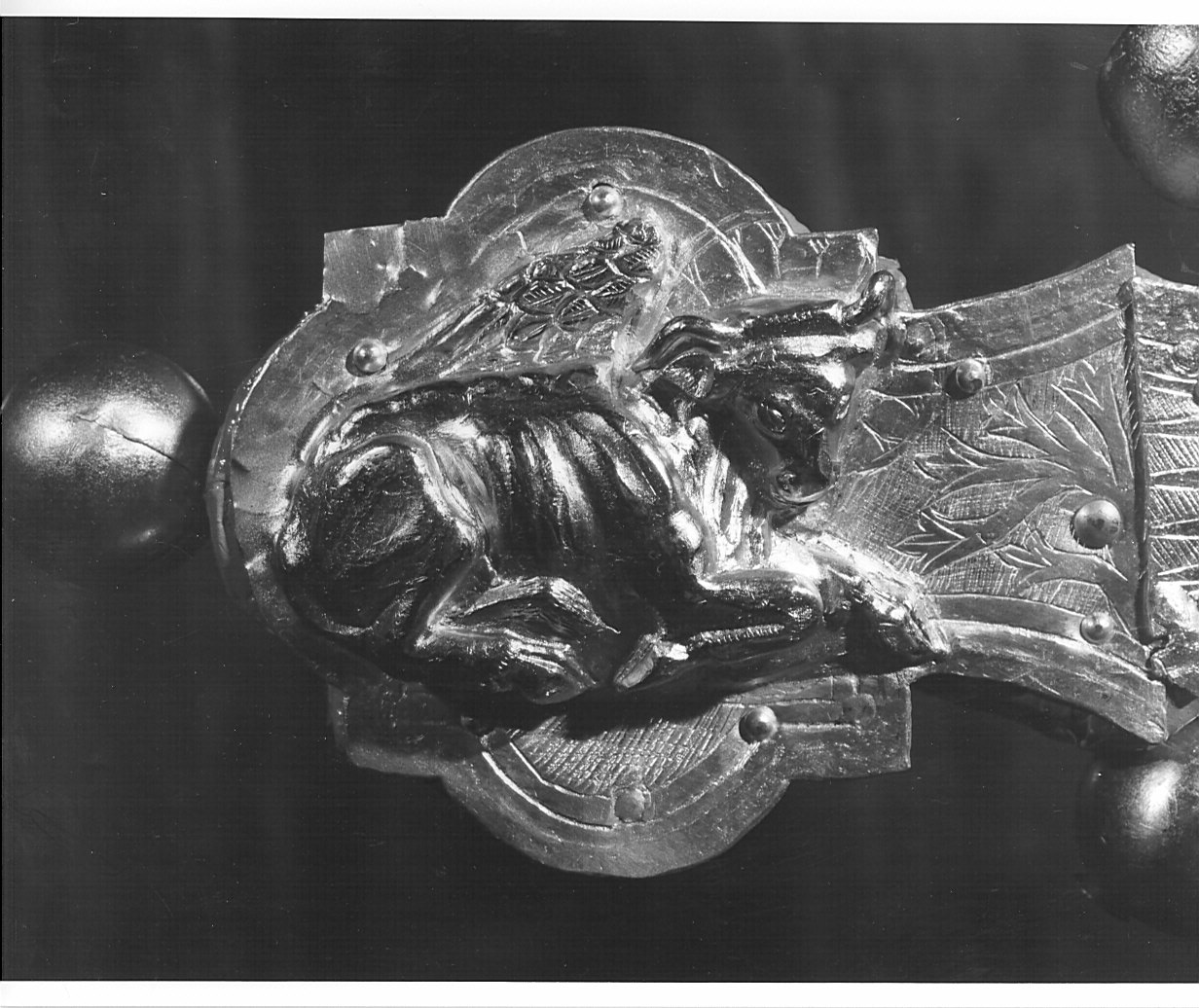 simbolo di San Luca: bue (rilievo, elemento d'insieme) - bottega lombarda (sec. XV)