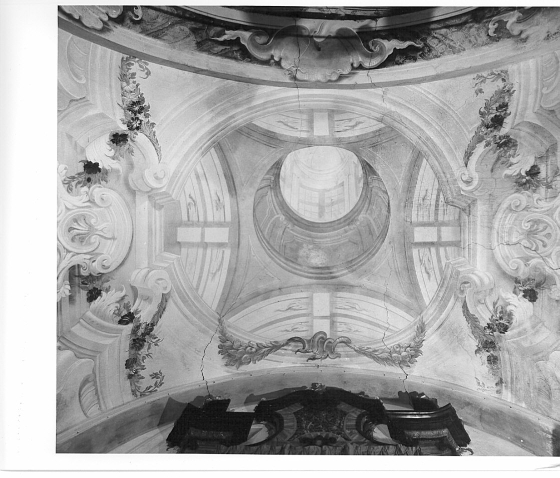 motivi decorativi architettonici (dipinto murale, elemento d'insieme) - bottega lombarda (sec. XVIII)