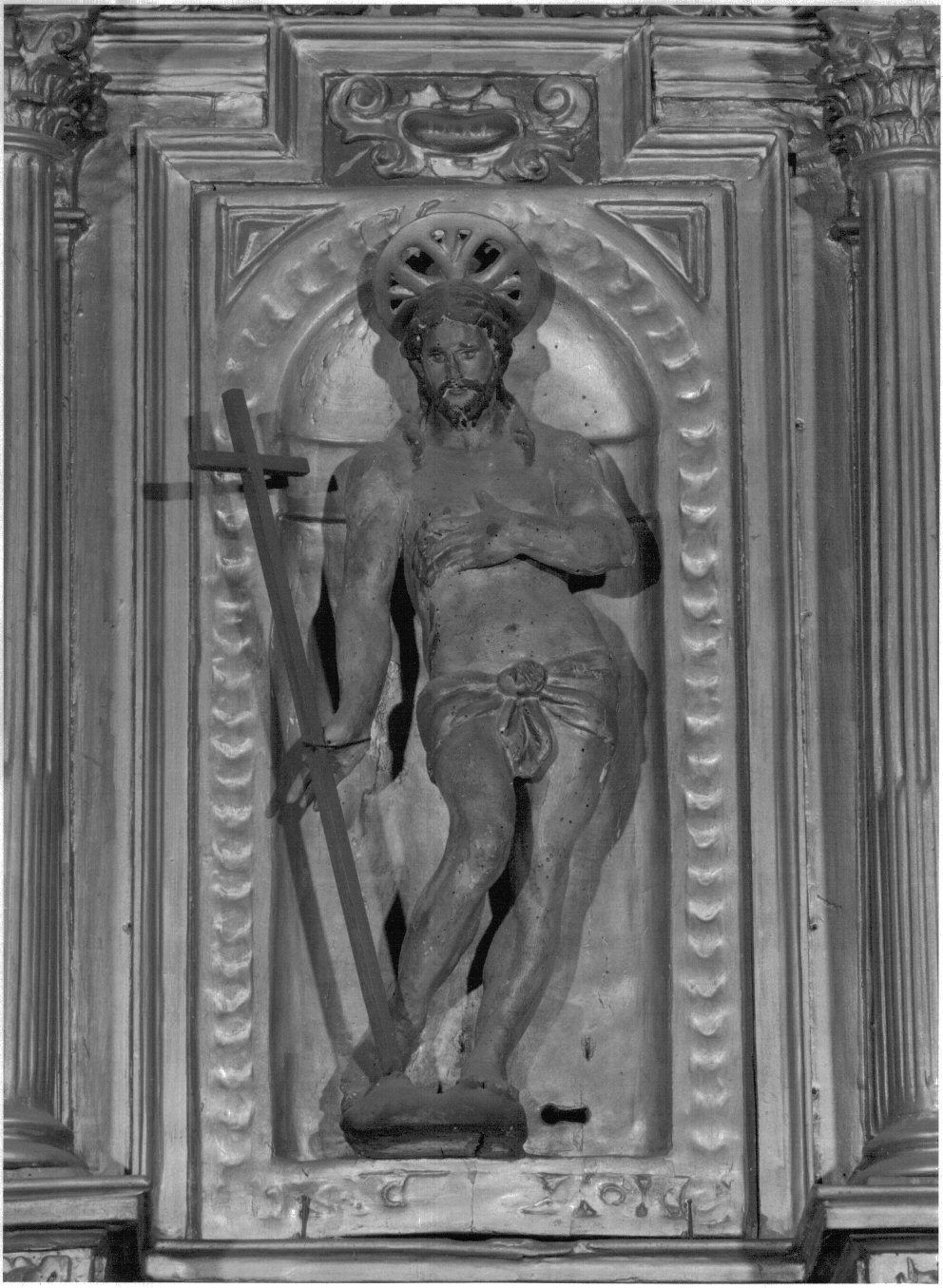 Cristo (statua, elemento d'insieme) - bottega lombarda (inizio sec. XVII)