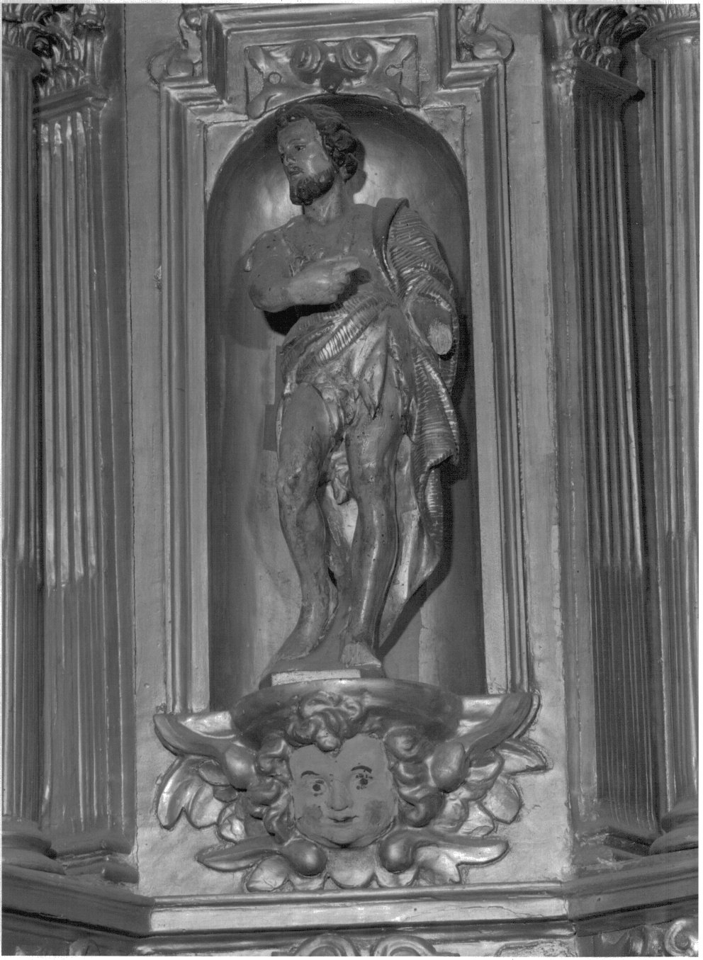 San Giovanni Battista (statua, elemento d'insieme) - bottega lombarda (inizio sec. XVII)
