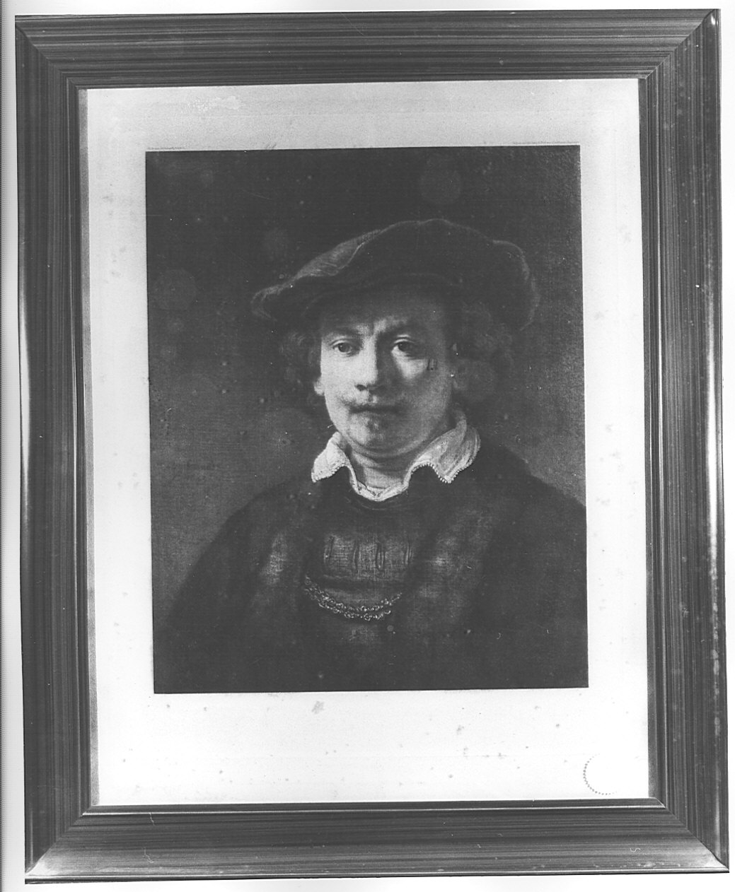 autoritratto di Rembrandt (stampa) - ambito tedesco (sec. XIX)