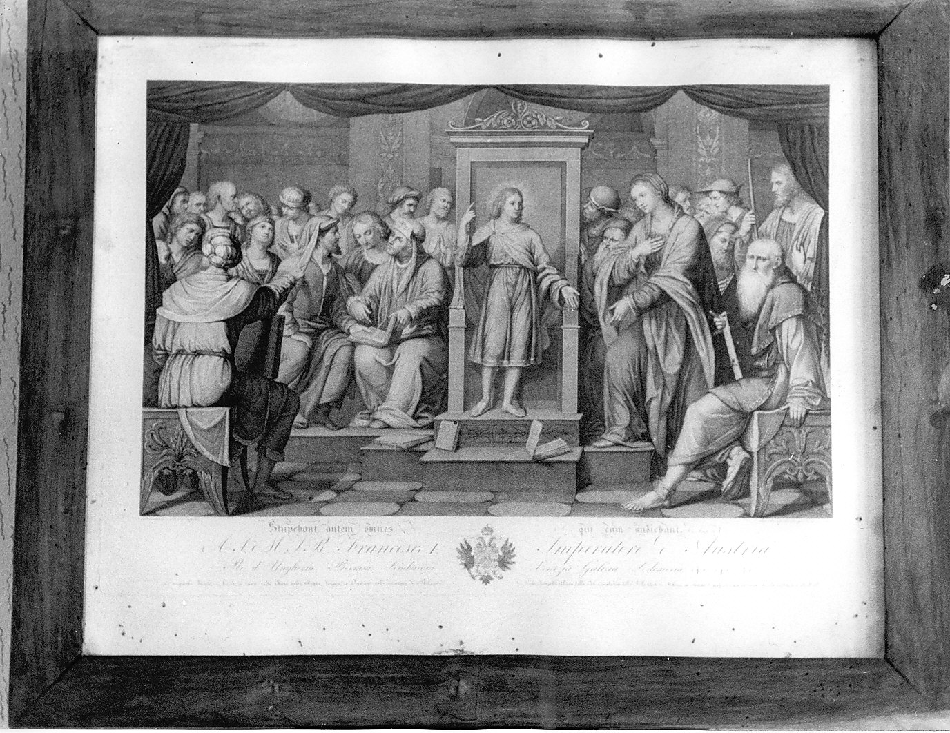 Cristo docente (stampa) di Rampoldi Carlo, Luini Bernardino (sec. XIX)