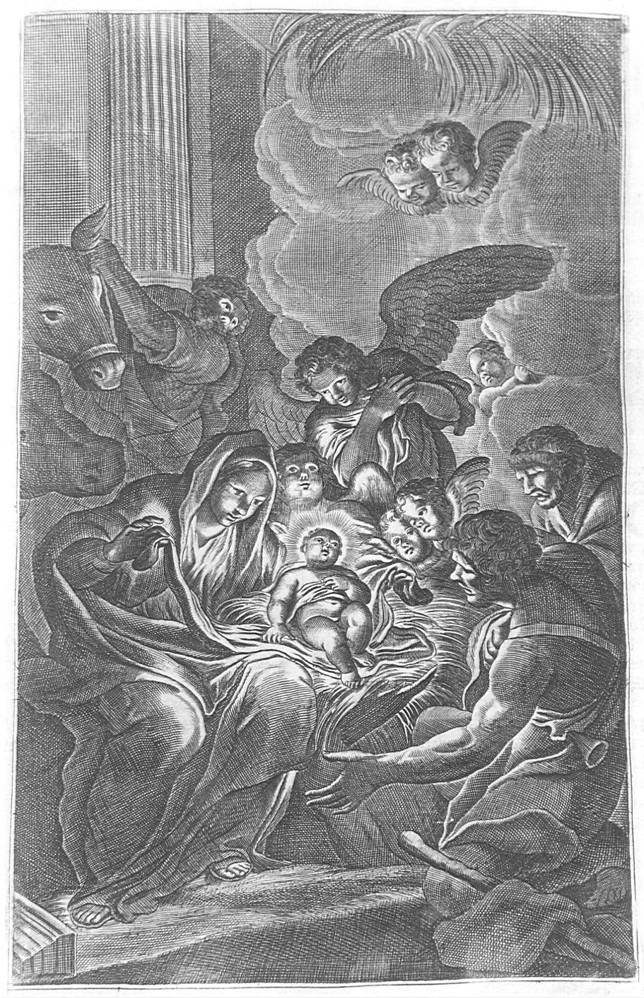 natività di Gesù (stampa) - ambito veneziano (sec. XVIII)