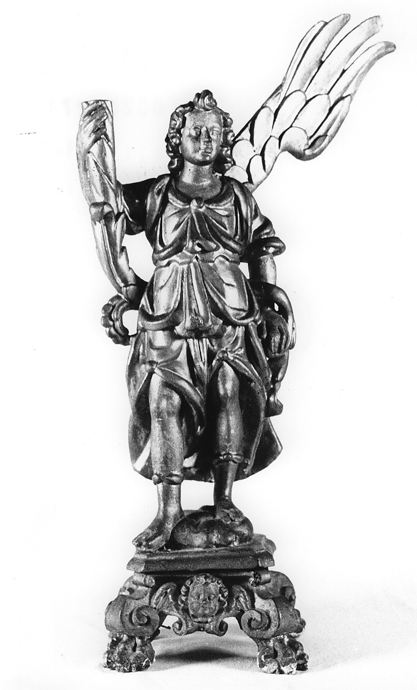 angelo reggitorcia (statua, coppia) - bottega lombarda (fine sec. XVII)
