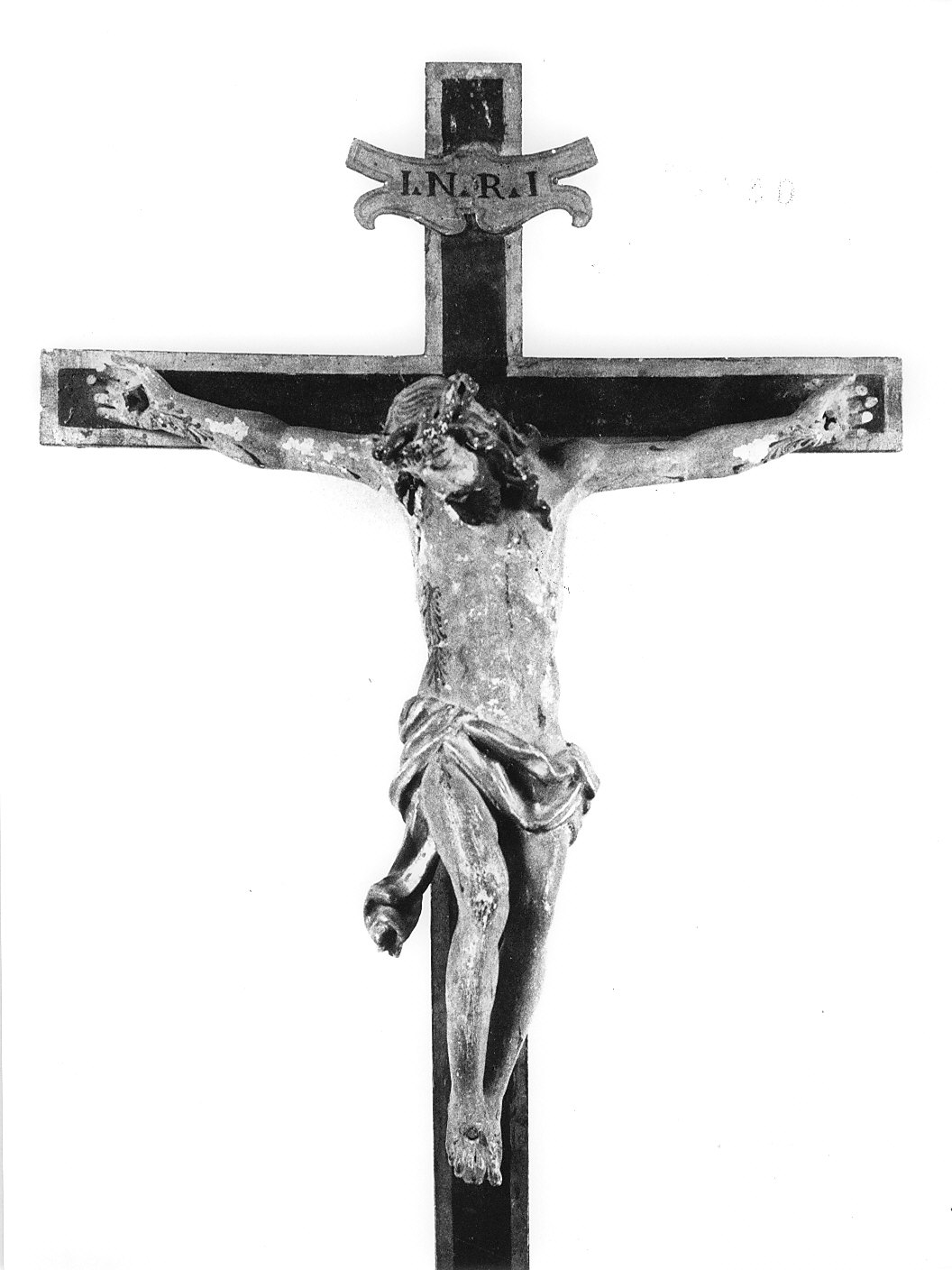 crocifisso, opera isolata - bottega lombarda (fine/inizio secc. XVII/ XVIII)