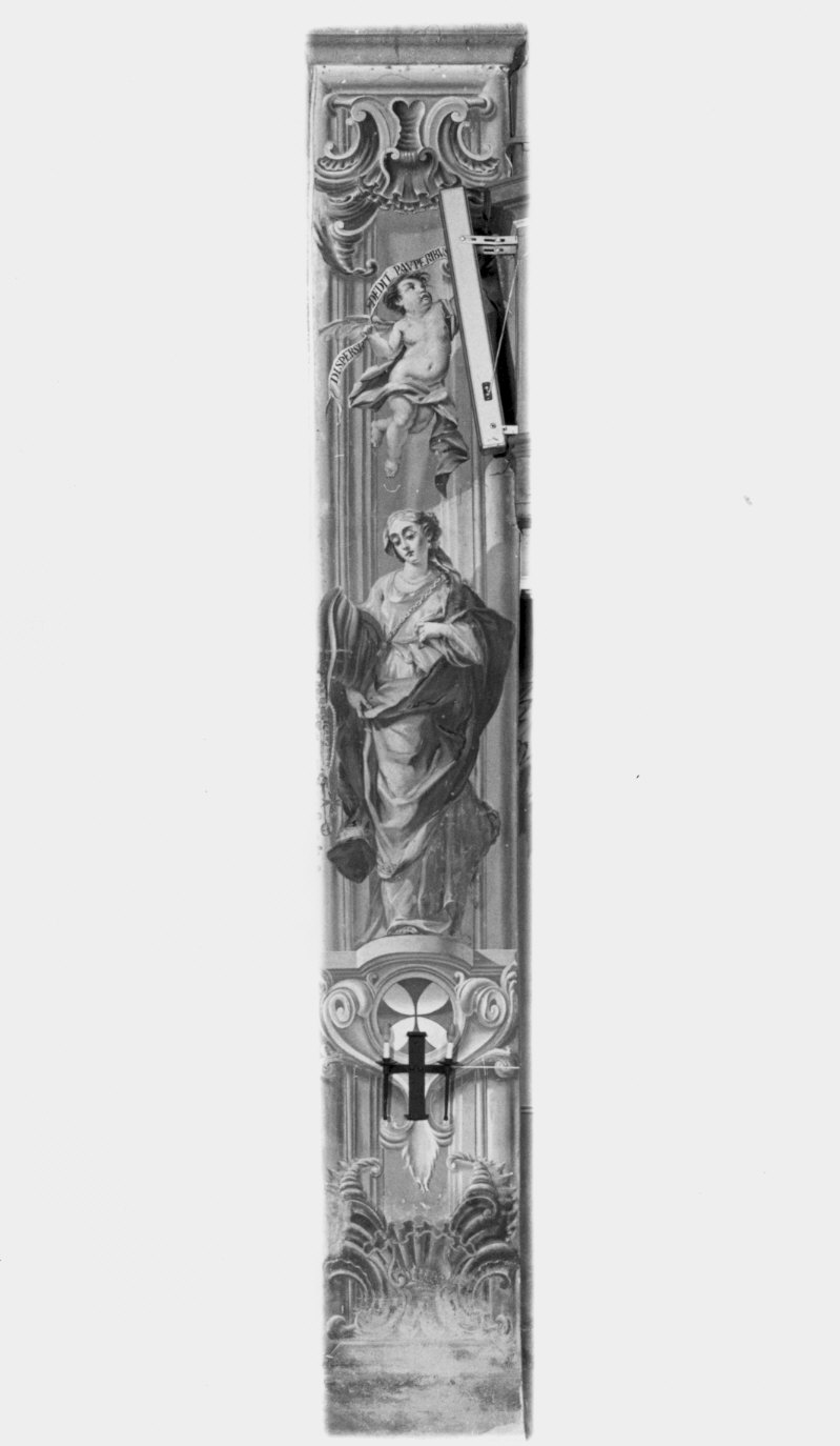 personificazione della Ricchezza (dipinto murale, elemento d'insieme) di Valdani Alessandro (attribuito) (secondo quarto sec. XVIII)