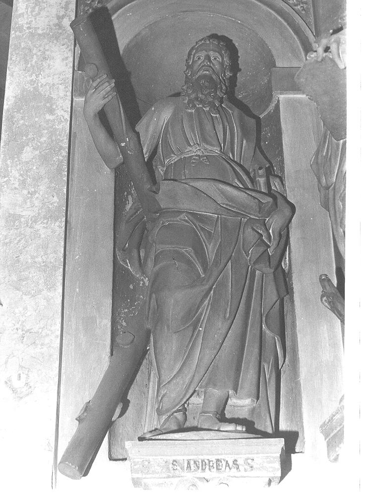 Sant'Andrea Apostolo (statua, opera isolata) - bottega lombarda (sec. XVII)