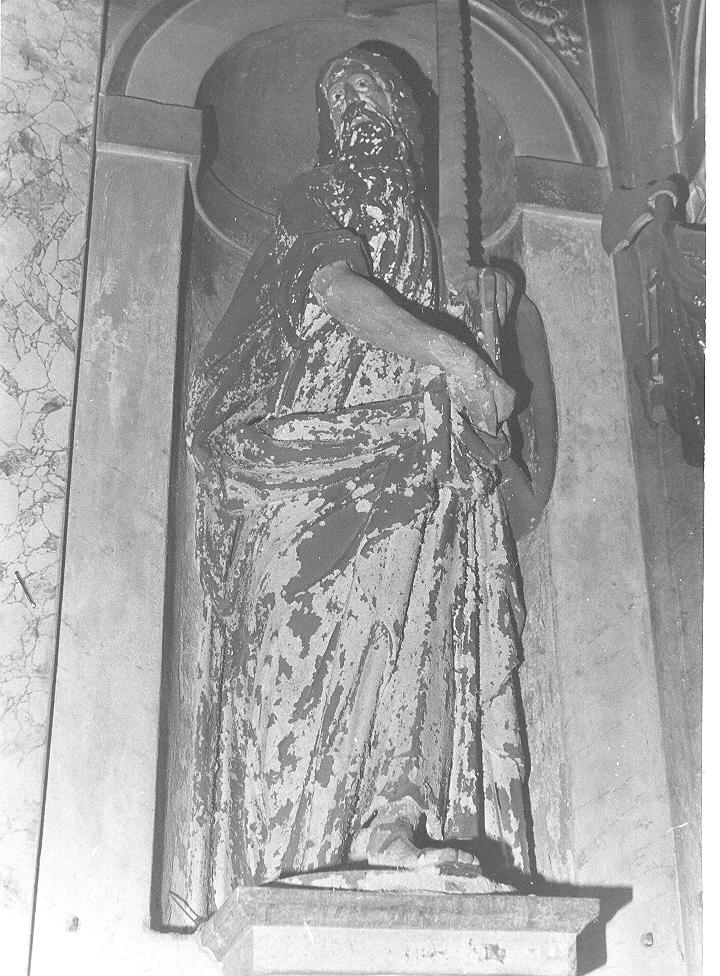 San Simone Apostolo (statua, opera isolata) - bottega lombarda (sec. XVII)