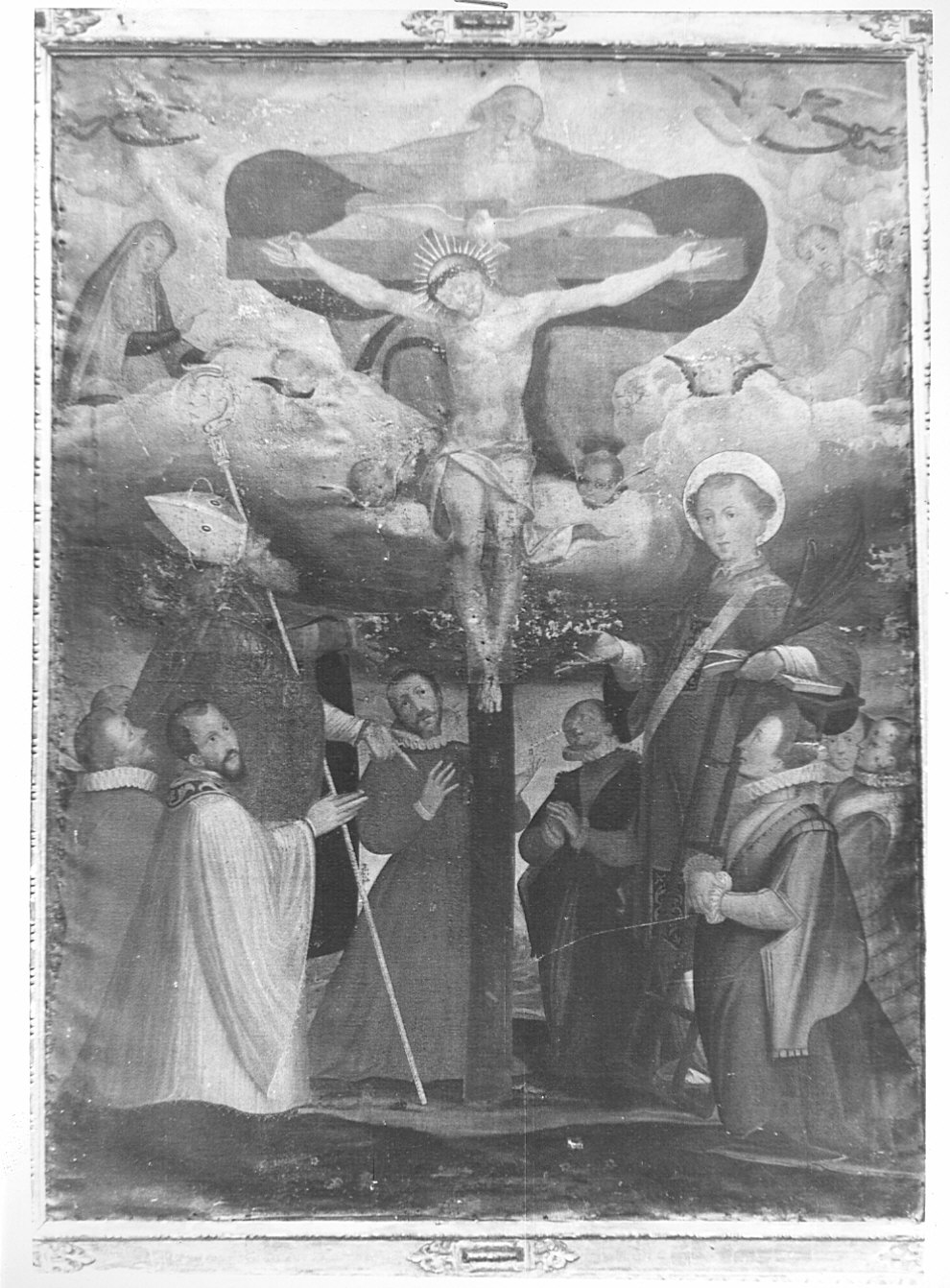 La Crocifissione, crocifissione di Cristo (dipinto) - ambito lombardo (seconda metà sec. XVI)