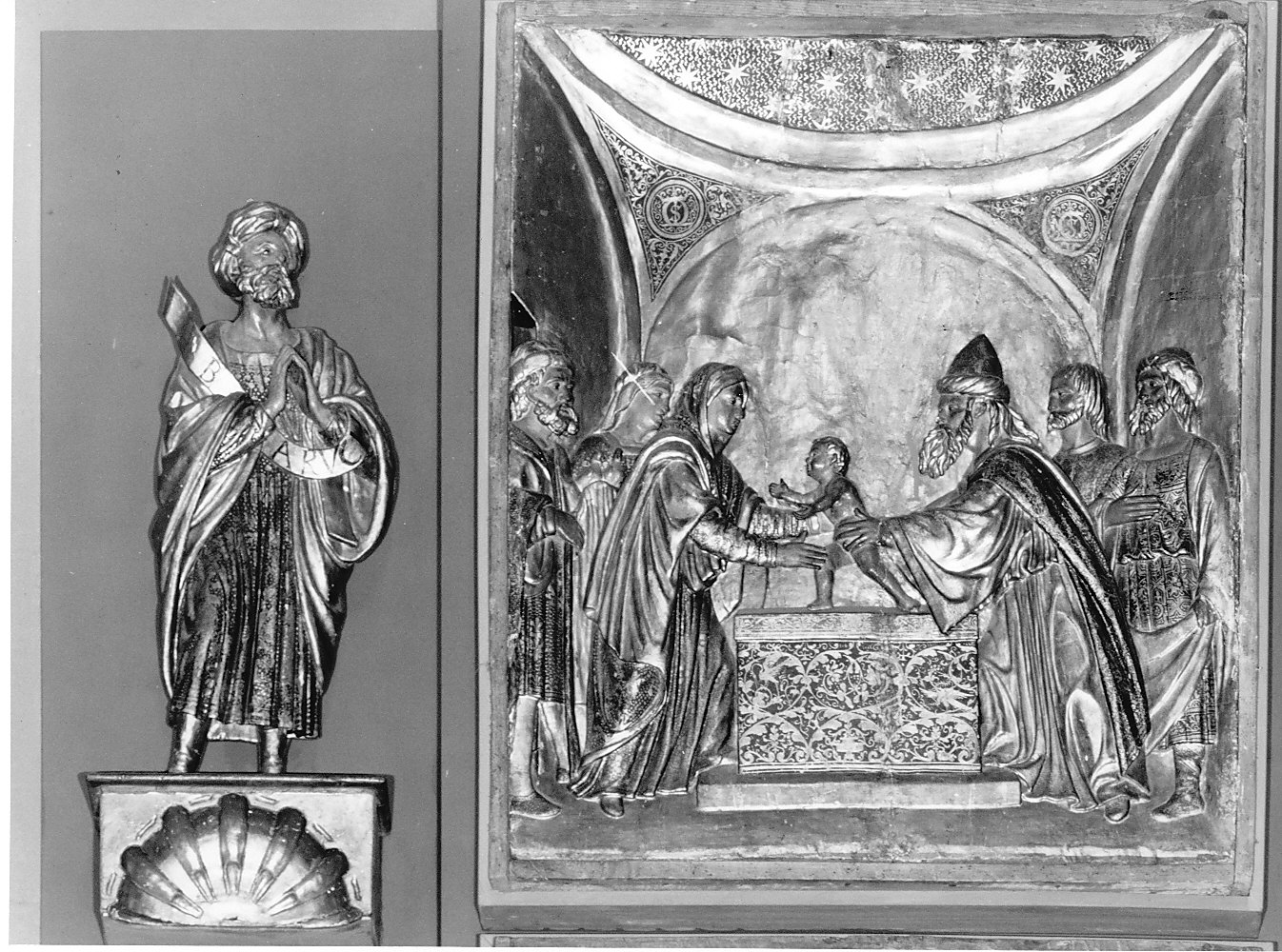 circoncisione di Gesù Bambino (formella, elemento d'insieme) - bottega italiana (fine/inizio secc. XV/ XVI)