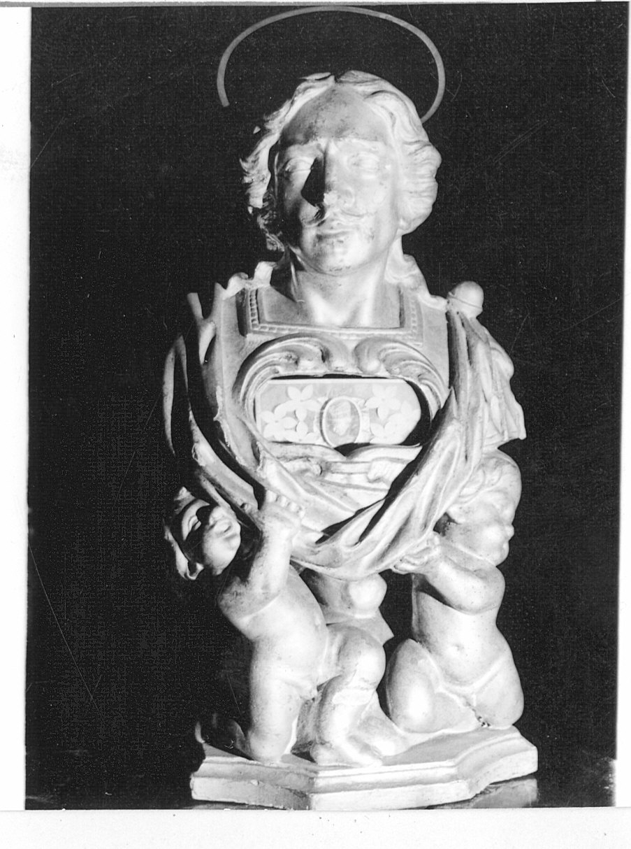 reliquiario - a busto - bottega lombarda (fine/inizio secc. XVII/ XVIII)