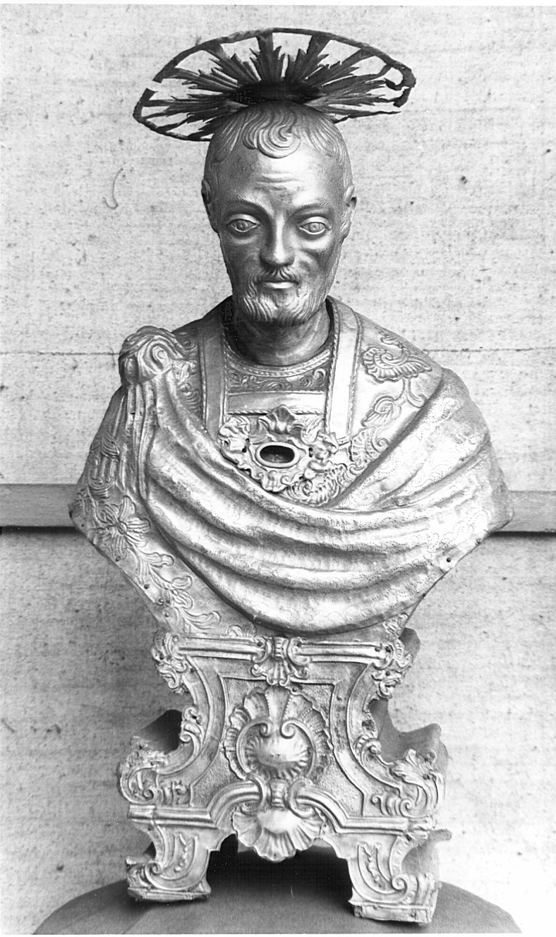 Santo (reliquiario - a busto) - bottega lombarda (secc. XVII/ XVIII)