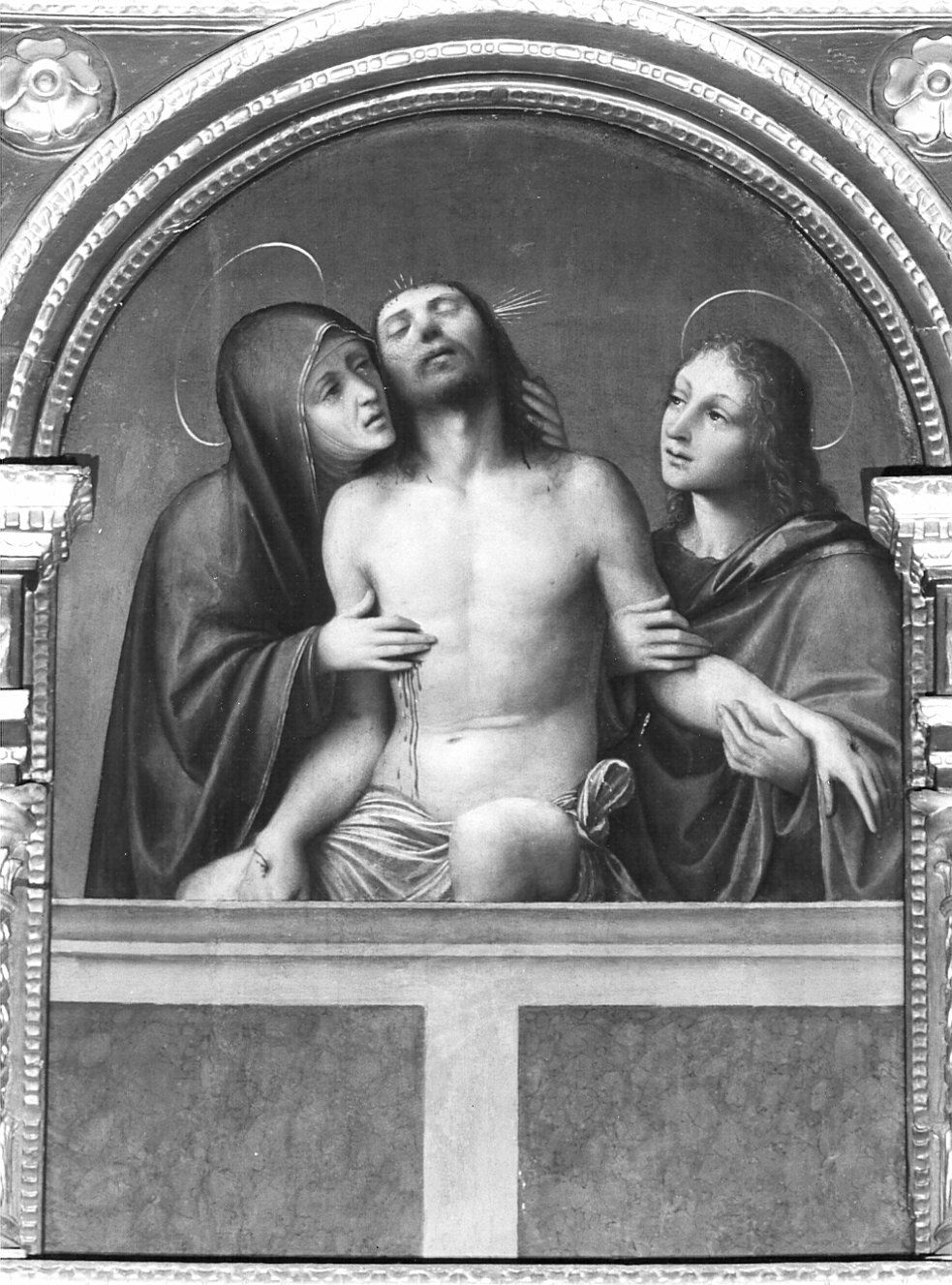 Deposizione, pietà (dipinto, elemento d'insieme) - ambito lombardo (prima metà sec. XVI)