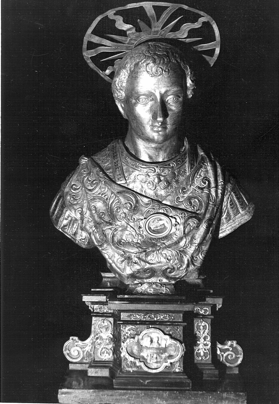 Santo martire (reliquiario - a busto) - bottega lombarda (secc. XVII/ XVIII)