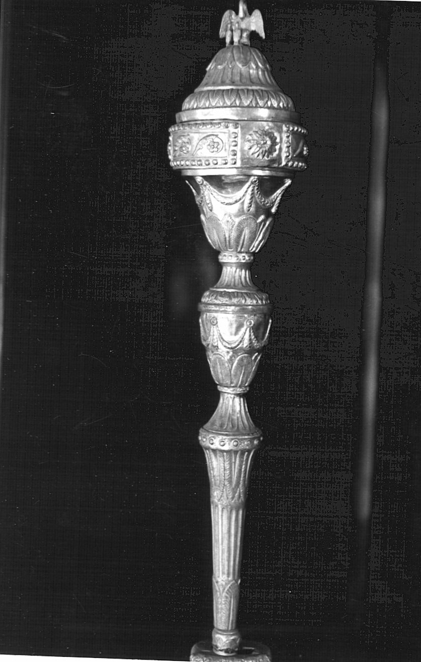 mazza processionale - bottega lombarda (fine sec. XVIII)