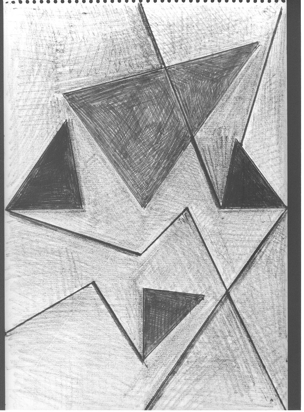 Studio geometrico (disegno) di Cassolo Bracchi Regina (attribuito) (sec. XX)