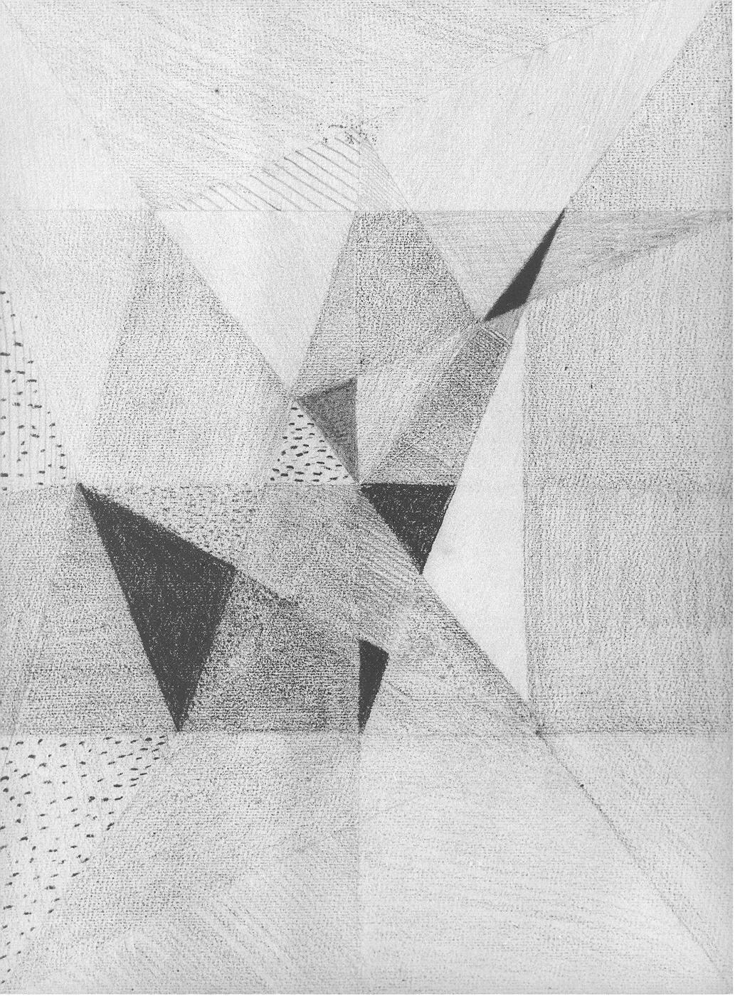 Studio geometrico (disegno) di Cassolo Bracchi Regina (attribuito) (sec. XX)