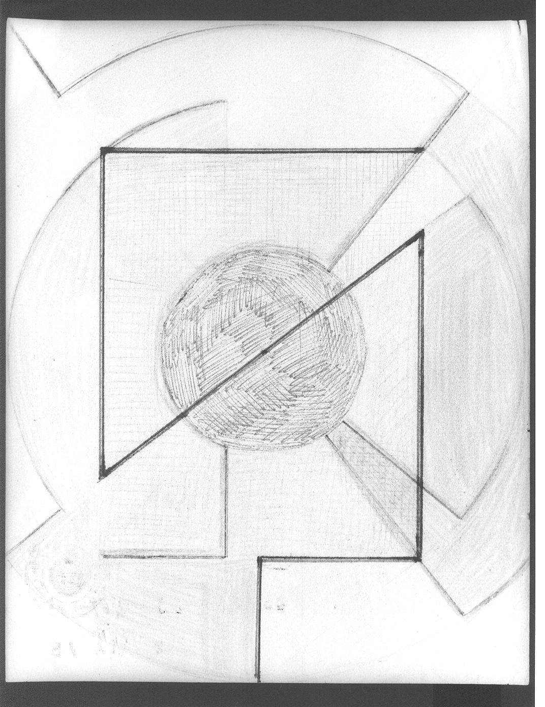Geometrie (disegno) di Cassolo Bracchi Regina (attribuito) (sec. XX)