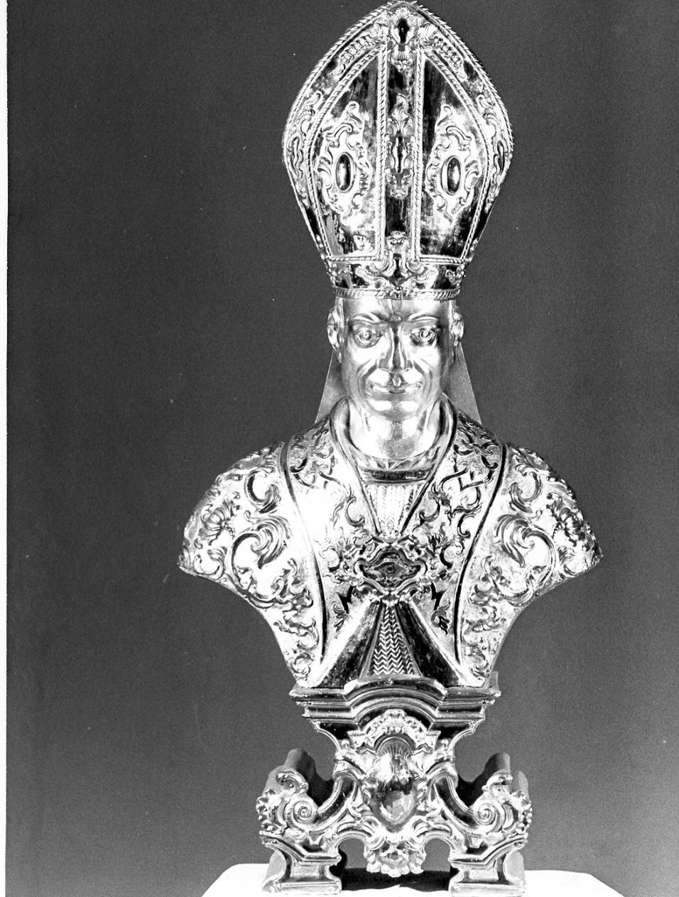 San Carlo Borromeo (reliquiario - a busto, elemento d'insieme) - manifattura italiana (sec. XVIII)
