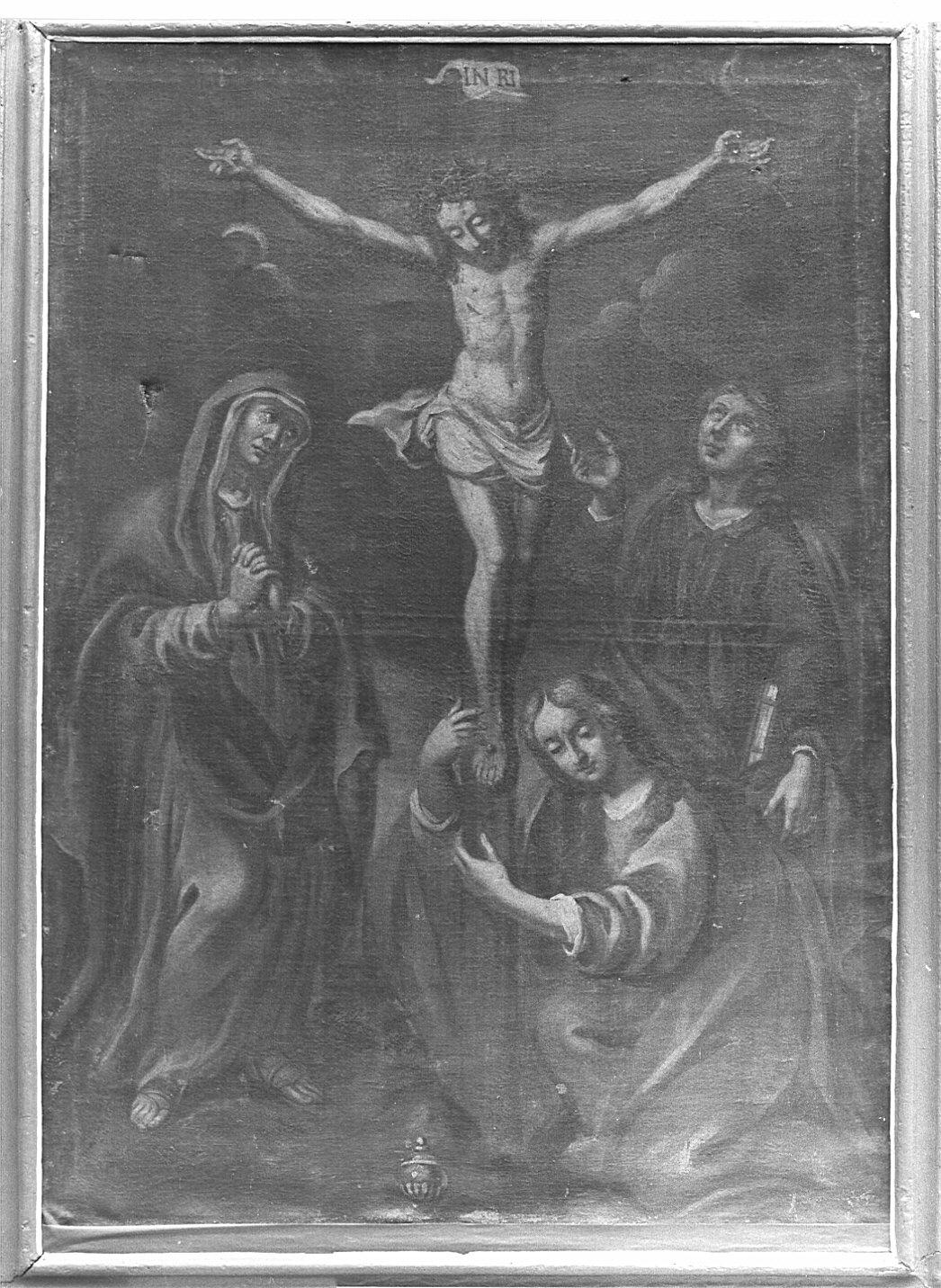 crocifissione di Cristo (dipinto) - ambito lombardo (sec. XVII)