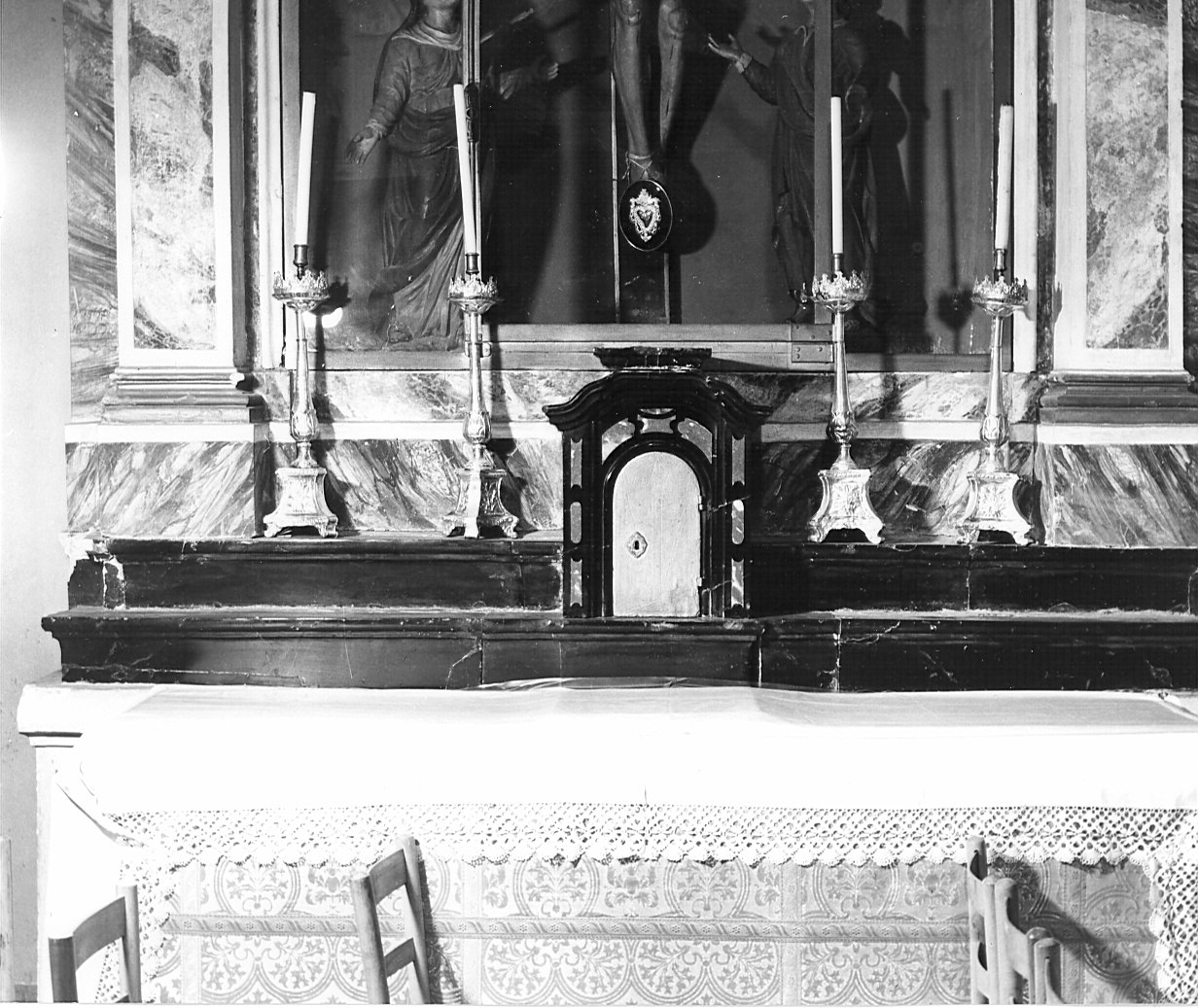 gradino d'altare, opera isolata - bottega lombarda (prima metà sec. XVIII)
