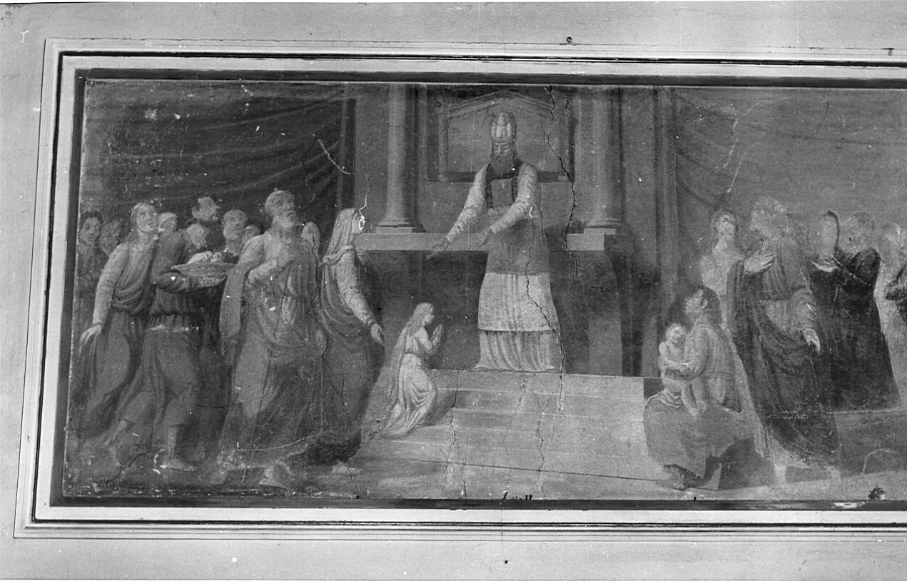 presentazione di Maria Vergine al tempio (dipinto murale, opera isolata) - bottega lombarda (prima metà sec. XIX)