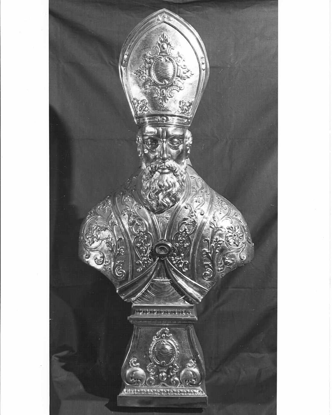 Sant'Ambrogio (reliquiario - a busto, opera isolata) - bottega lombarda (seconda metà sec. XVIII)