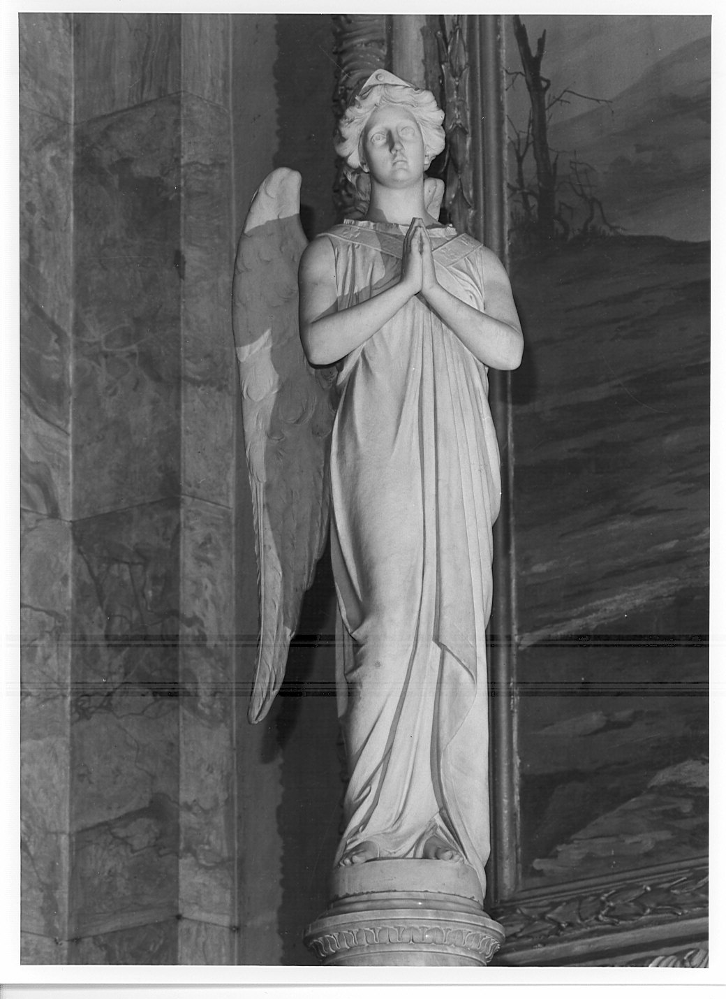 angelo (statua, coppia) - bottega lombarda (sec. XX)