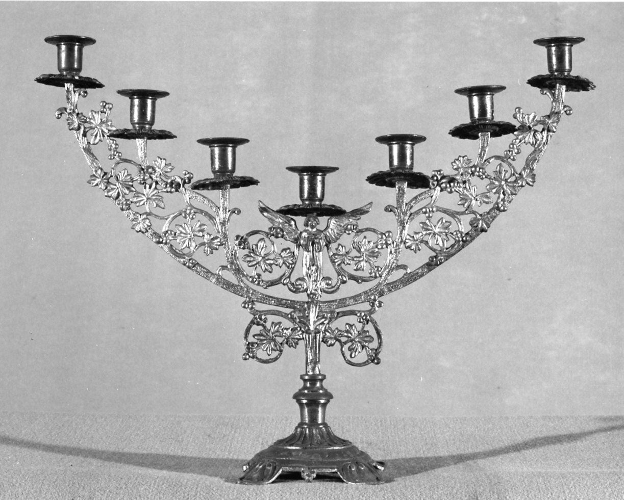 candelabro, coppia - bottega italiana (sec. XIX)