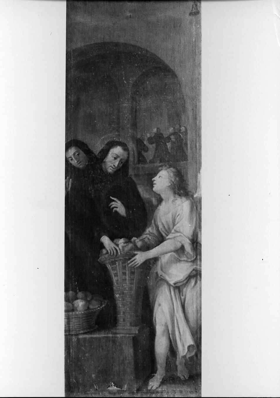 miracolo di San Filippo Benizi (dipinto, opera isolata) - ambito lombardo (sec. XVII)