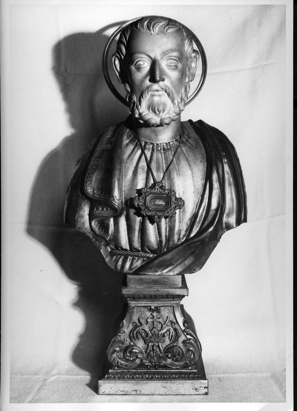 San Giustino (reliquiario - a busto, opera isolata) - bottega lombarda (fine sec. XIX)