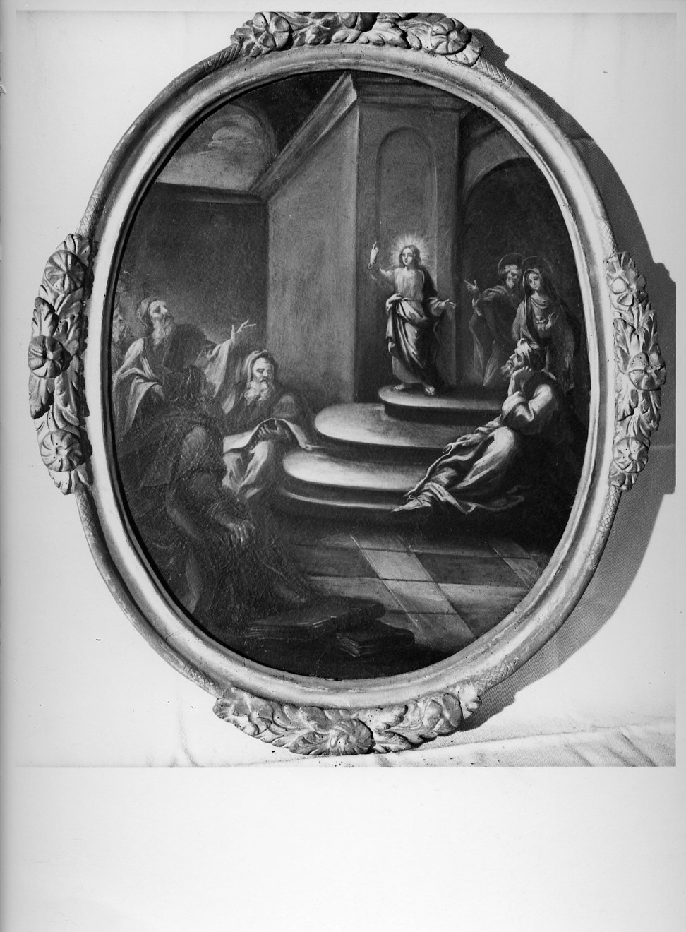 disputa di Gesù con i dottori nel tempio (dipinto, opera isolata) - ambito lombardo (sec. XVIII)