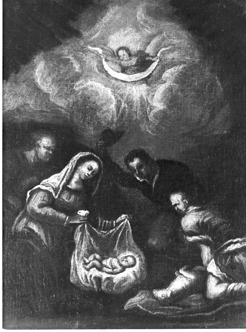 adorazione dei pastori (dipinto, opera isolata) - ambito bergamasco (sec. XVII)