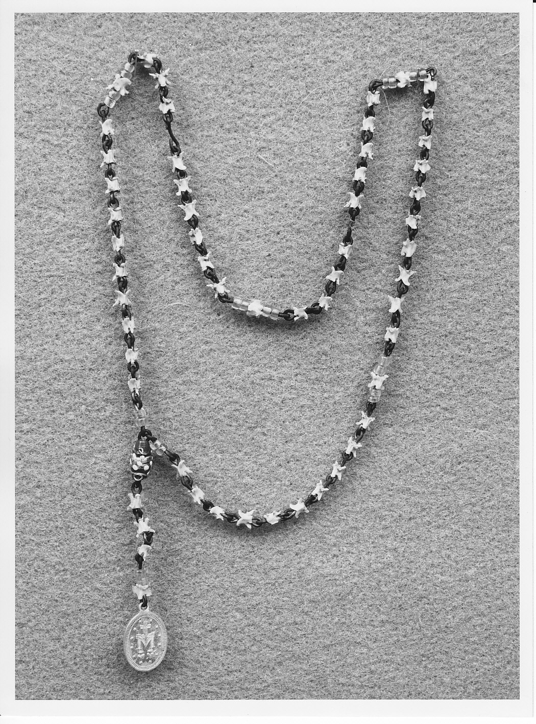 rosario con pendente - bottega (sec. XIX)