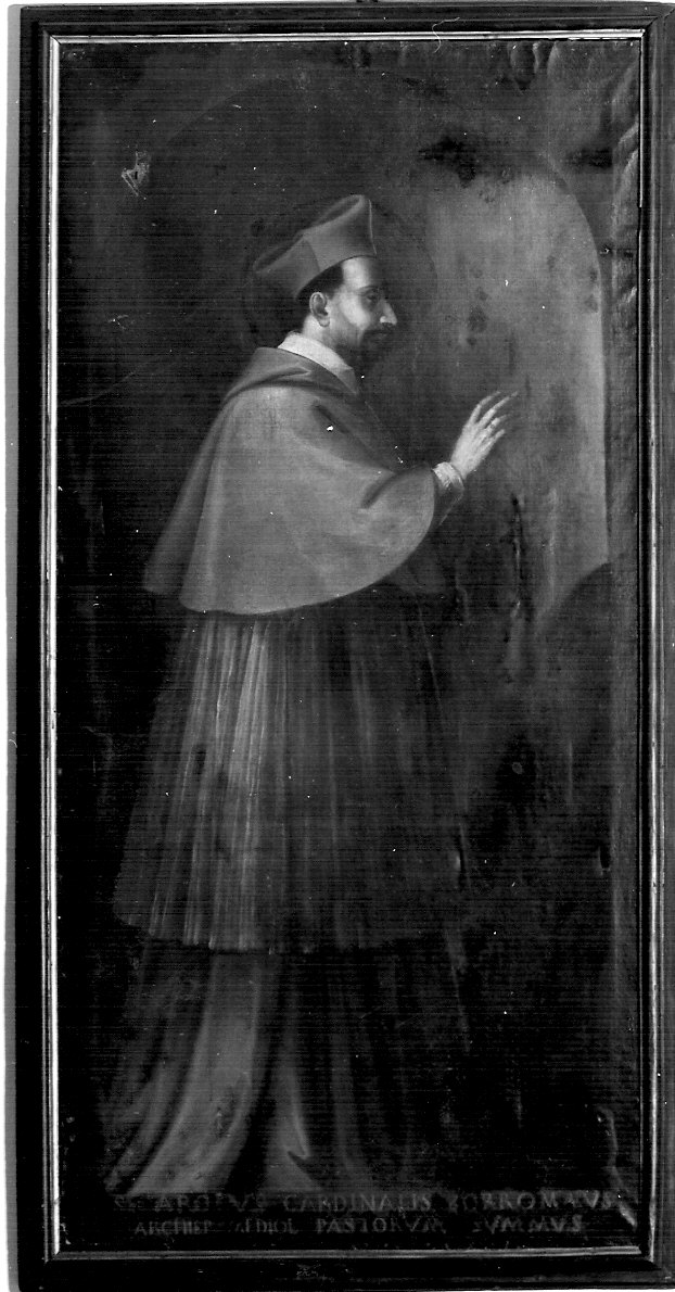 San Carlo Borromeo (dipinto, opera isolata) - ambito lombardo (primo quarto sec. XVII)