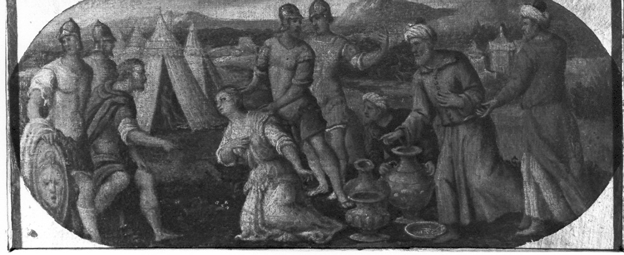 continenza di Scipione (dipinto, opera isolata) - ambito veneto (sec. XVI)