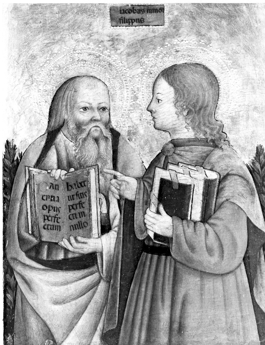 santi Giacomo Minore e Filippo (dipinto, opera isolata) - ambito bergamasco (sec. XV)