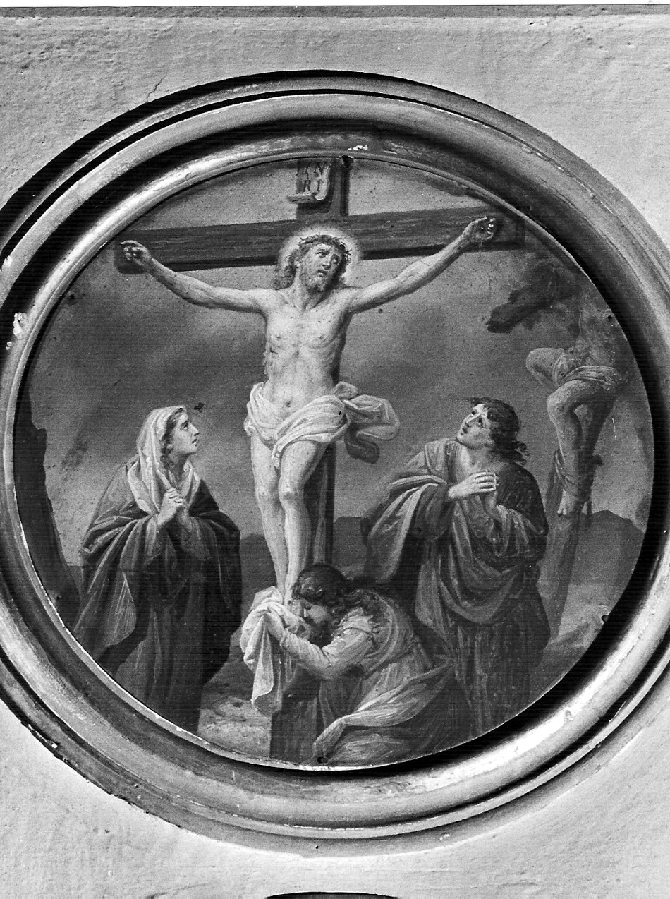 crocifissione di Cristo (dipinto, elemento d'insieme) - ambito lombardo (prima metà sec. XX)